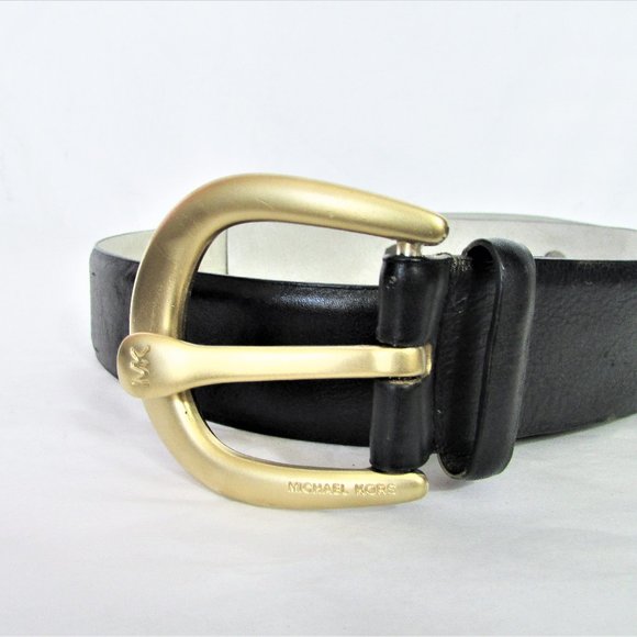 MICHAEL Michael Kors black leather belt M